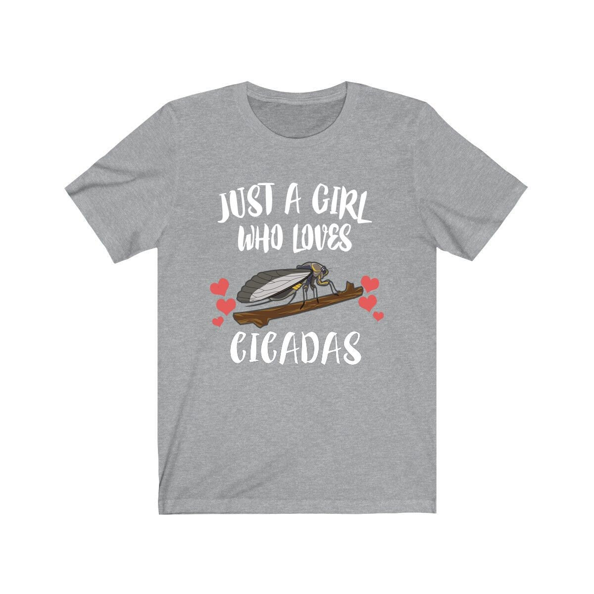 Just a girl who loves cicadas periodical brood summer insect tee