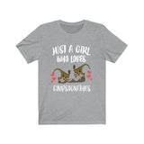 Just A Girl Who Loves Compsognathus Shirt, Dinosaur Shirt, Dinosaur Lover Gift, Compsognathus Shirt, Animal Toddler Infant Kids Gift T-Shirt Image 1
