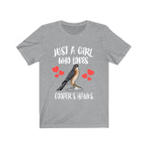 Just A Girl Who Loves Cooper's Hawks Birding Bird Animal Toddler Infant Kids Gift T-Shirt Image 1