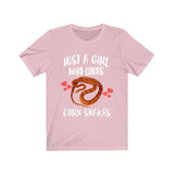 Just A Girl Who Loves Corn Snakes Shirt, Snake Owner Shirt, Snake Gift, Corn Snake Shirt, Animal Toddler Infant Kids Gift T-Shirt Image 2