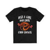 Just A Girl Who Loves Corn Snakes Shirt, Snake Owner Shirt, Snake Gift, Corn Snake Shirt, Animal Toddler Infant Kids Gift T-Shirt Image 1