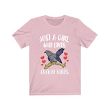 Just A Girl Who Loves Cuckoo Birds Shirt, Cuckoo Bird Lover, Bird Lover Gift, Birding Shirt, Animal Toddler Infant Kids Gift T-Shirt Image 2