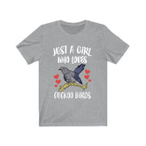 Just A Girl Who Loves Cuckoo Birds Shirt, Cuckoo Bird Lover, Bird Lover Gift, Birding Shirt, Animal Toddler Infant Kids Gift T-Shirt Image 1
