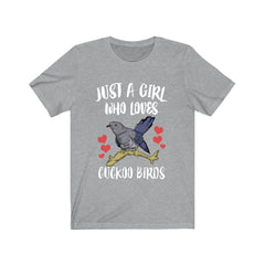 Just a girl who loves cuckoo birds brood parasite woodland tee