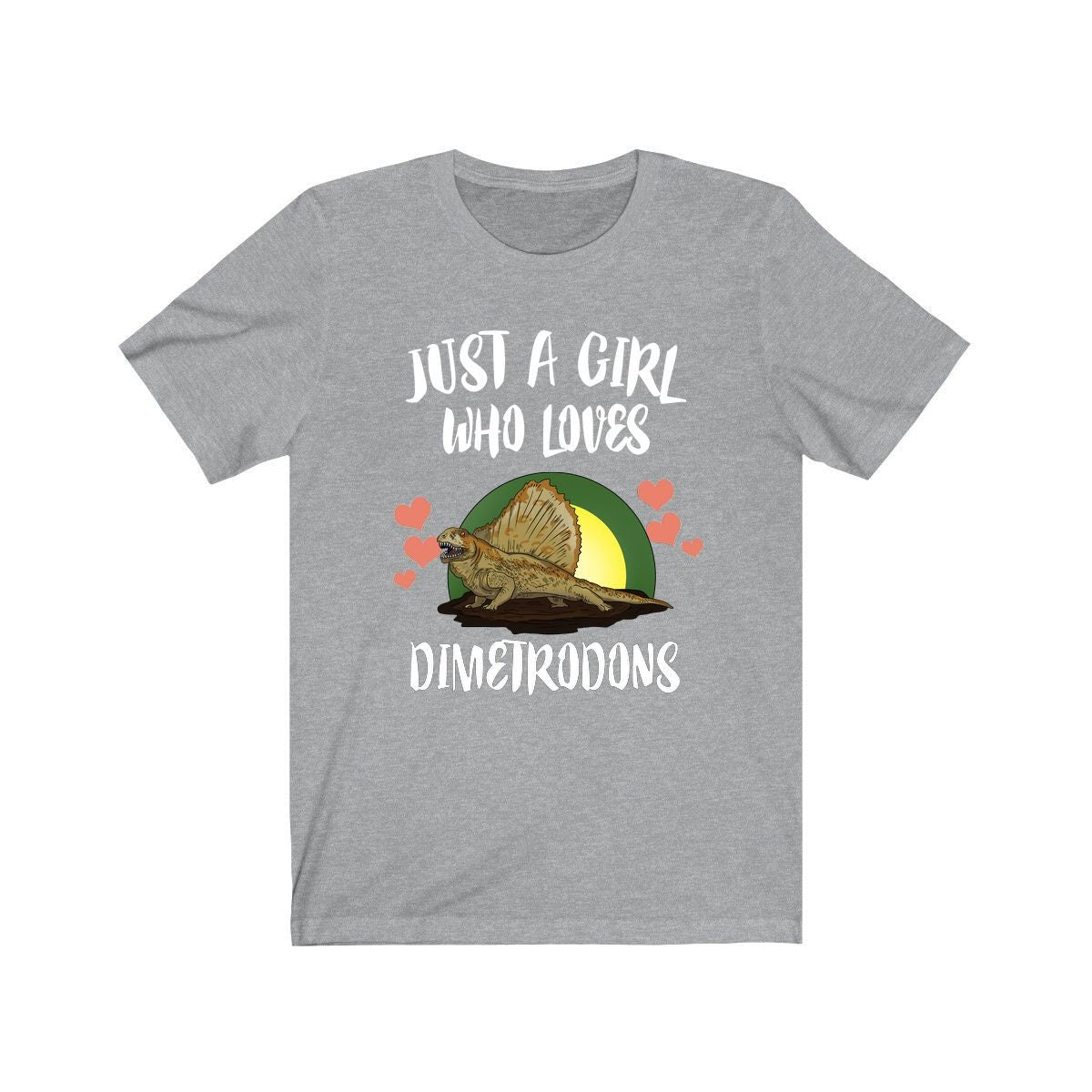 Just A Girl Who Loves Dimetrodons Dinosaur Shirt - Dimetrodon print design