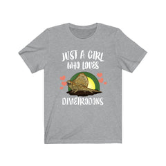 Just A Girl Who Loves Dimetrodons Dinosaur Shirt - Dimetrodon print design