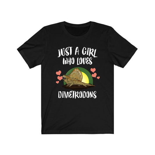Just A Girl Who Loves Dimetrodons Dinosaur Shirt - Dimetrodon print design