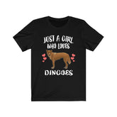 Just A Girl Who Loves Dingoes Dogs Shirt, Dingo Shirt, Wild Dingo Gift, Animals Toddler Infant Kids Gift T-Shirt Image 1