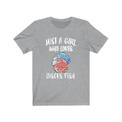 Just a girl who loves discus fish Amazon aquarium tropical tee