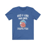 Just A Girl Who Loves Discus Fish Shirt, Discus Fish Lover Shirt, Aquarium Shirt, Animals Adult Toddler Infant Kids Gift T-Shirt Image 4