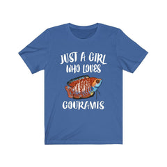 Just A Girl Who Loves Gouramis Fish Shirt - gourami print design