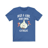 Just A Girl Who Loves Garlic Vegetable Lover Adult Toddler Infant Kids Gift T-Shirt Image 2