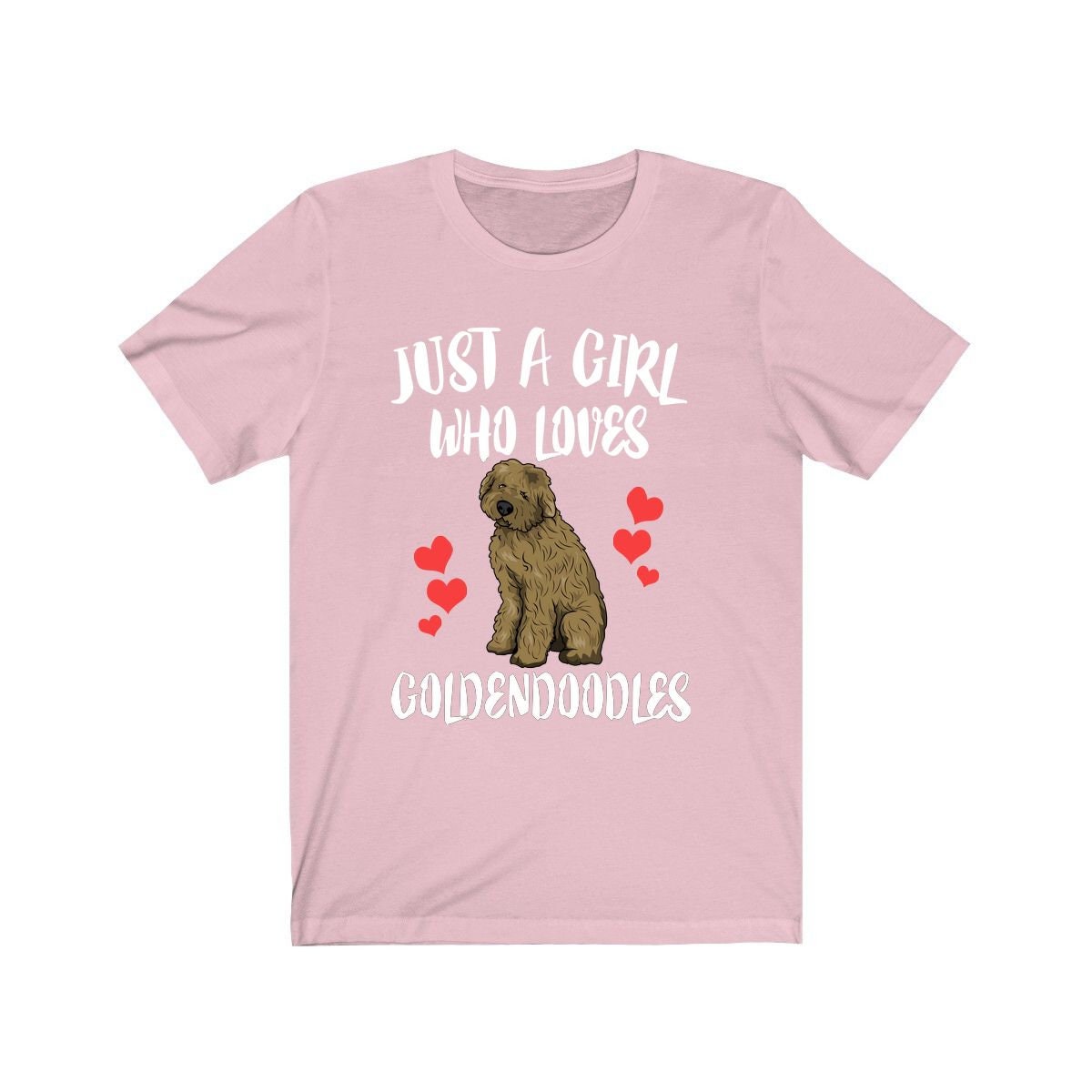 Just A Girl Who Loves Goldendoodles Dog Shirt - Goldendoodle print design