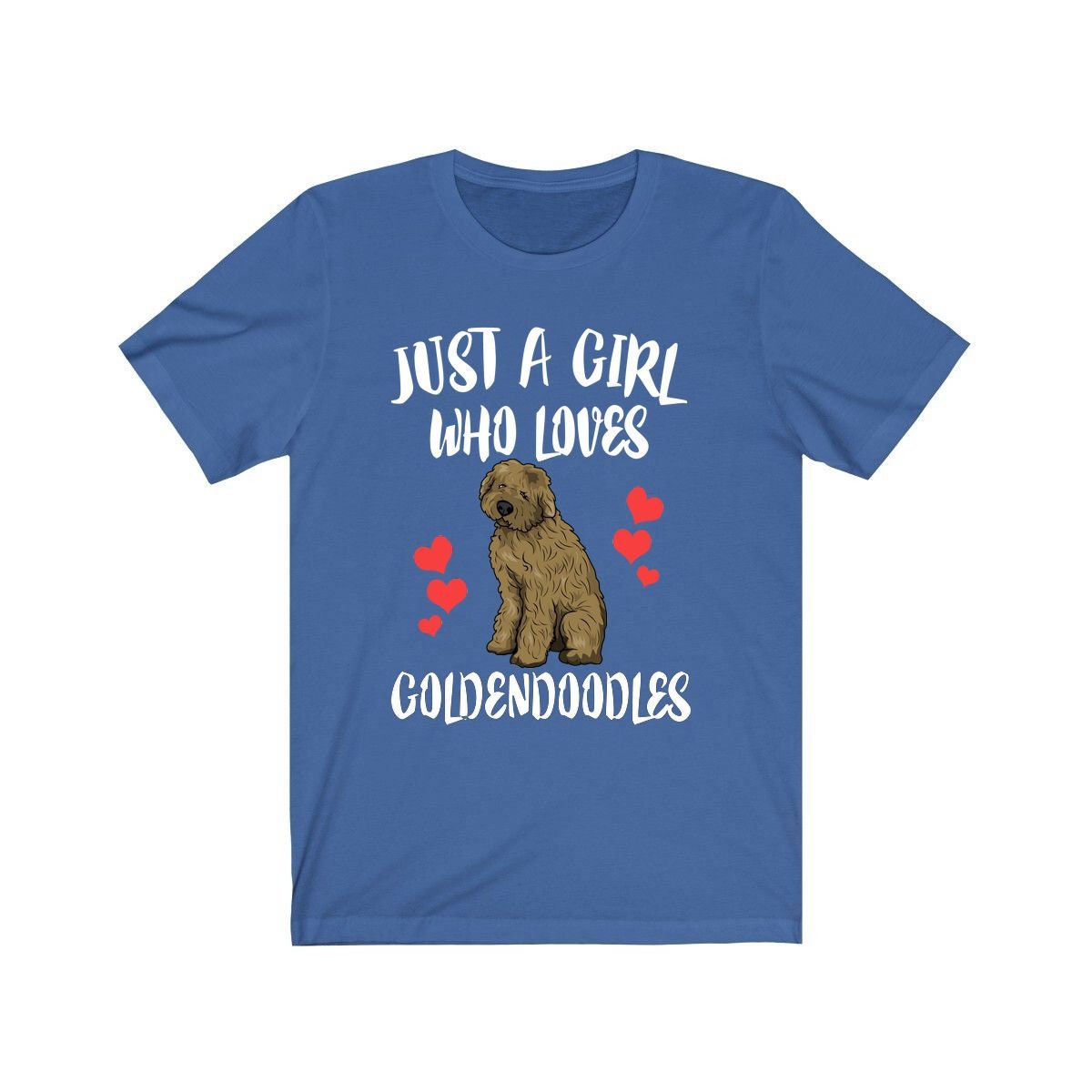 Just A Girl Who Loves Goldendoodles Dog Shirt - Goldendoodle print design