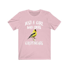 Just A Girl Who Loves Goldfinches Birds Shirt - goldfinch print design