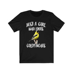Just A Girl Who Loves Goldfinches Birds Shirt - goldfinch print design
