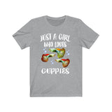 Just A Girl Who Loves Guppies Shirt, Fish Lover Shirt, Guppy Shirt, Animal Lover Adult Toddler Infant Kids Gift T-Shirt Image 3
