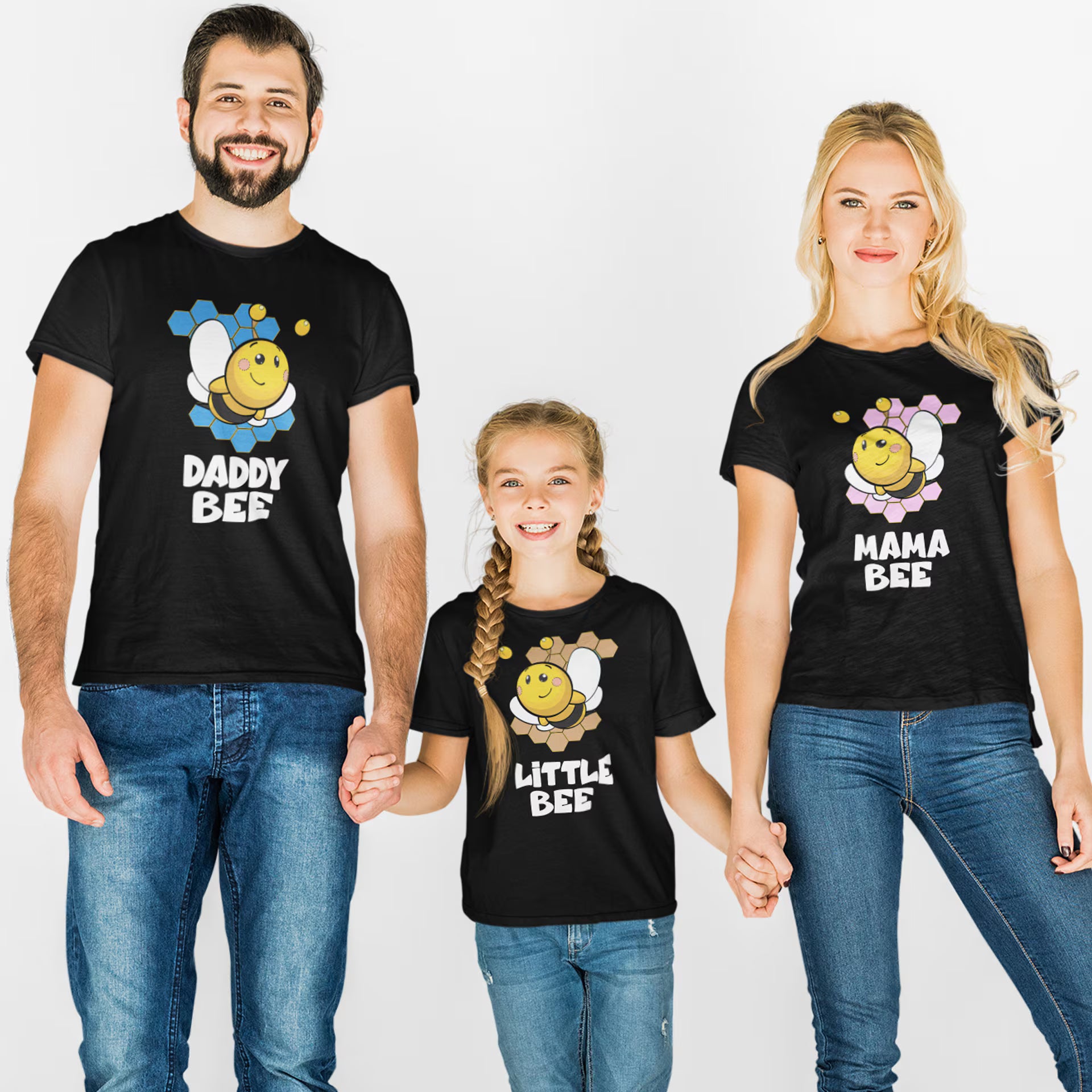 Bee Family Matching T-Shirts - bee family print design