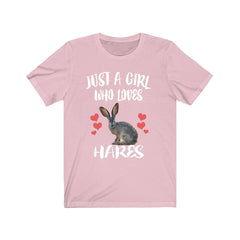 Just A Girl Who Loves Hares Shirt - hare print design