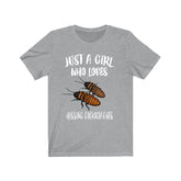 Just A Girl Who Loves Hissing Cockroaches Shirt, Insect Lover Shirt, Hissing Cockroach, Animal Lover Adult Toddler Infant Kids Gift T-Shirt Image 1