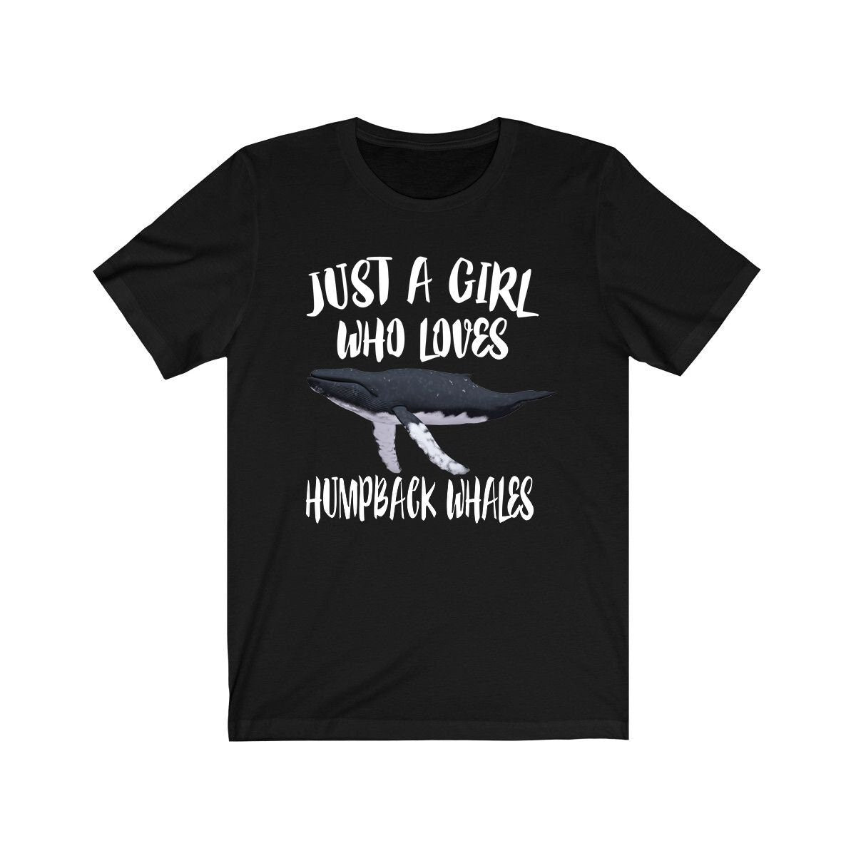 Just a girl who loves humpback whales ocean marine mammal tee