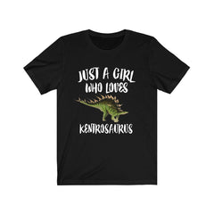 Just A Girl Who Loves Kentrosaurus Shirt - Kentrosaurus print design