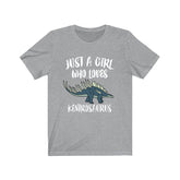 Just A Girl Who Loves Kentrosaurus Dinosaur Shirt, Kentrosaurus Shirt Animal Lover Adult Toddler Infant Kids Gift T-Shirt Image 1