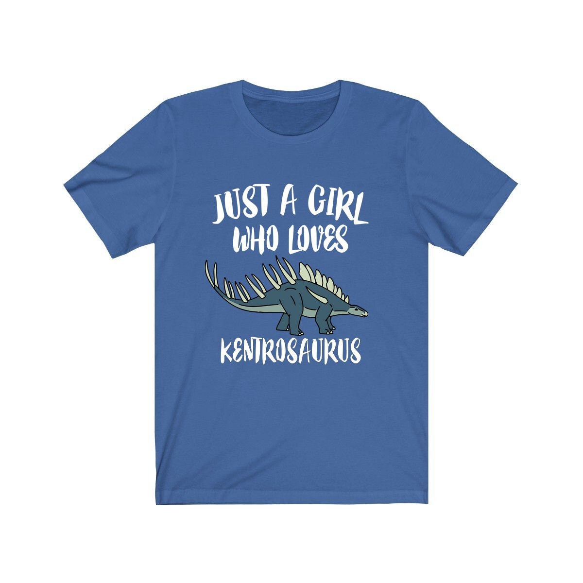 Just a girl who loves kentrosaurus Jurassic armored stegosaurid tee