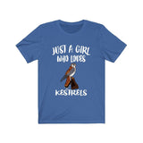 Just A Girl Who Loves Kestrels Shirt, Bird Birding Shirt, Kestrel Lover Shirt, Kestrel Gift, Animal Adult Toddler Infant Kids Gift T-Shirt Image 4