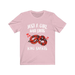 Just A Girl Who Loves King Snakes Shirt - king snake print design