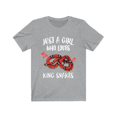 Just A Girl Who Loves King Snakes Shirt - king snake print design