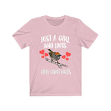 Just A Girl Who Loves Golden Crowned Kinglets Bird Birding Animal Lover Adult Toddler Infant Kids Gift T-Shirt Image 3