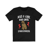 Just A Girl Who Loves Labradoodles Shirt, Dog Owner Gift, Labradoodle Shirt, Animal Lover Adult Toddler Infant Kids Gift T-Shirt Image 1