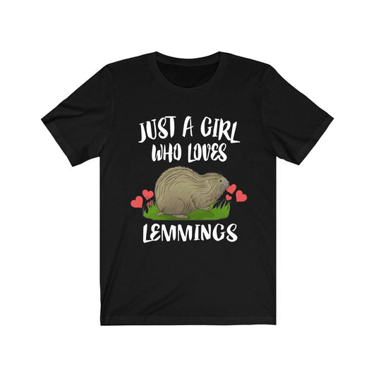 Just a girl who loves lemmings arctic rodent lover tee