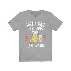 Just A Girl Who Loves Lemonade Shirt - lemonade print design
