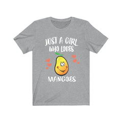 Just a girl who loves mangoes tropical sweet fruit lover tee
