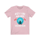 Just A Girl Who Loves Meditation Spiritual Lover Adult Toddler Infant Kids Gift T-Shirt Image 2