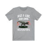 Just A Girl Who Loves Megalosaurus Shirt, Dinosaur Shirt, Megalosaurus Lover Shirt, Dinosaur Lover, Animal Adult Toddler Kids Gift T-Shirt Image 1