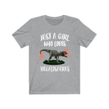 Just A Girl Who Loves Megalosaurus Shirt, Dinosaur Shirt, Megalosaurus Lover Shirt, Dinosaur Lover, Animal Adult Toddler Kids Gift T-Shirt Image 1