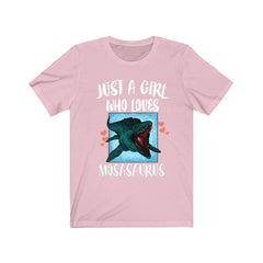 Just A Girl Who Loves Mosasaurus Shirt - Mosasaurus print design