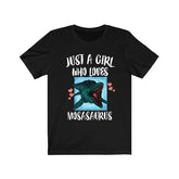 Just A Girl Who Loves Mosasaurus Dinosaur Shirt, Mosasaurus Shirt, Dinosaur Lover Shirt, Animal Lover Adult Toddler Infant Kids Gift T-Shirt Image 1