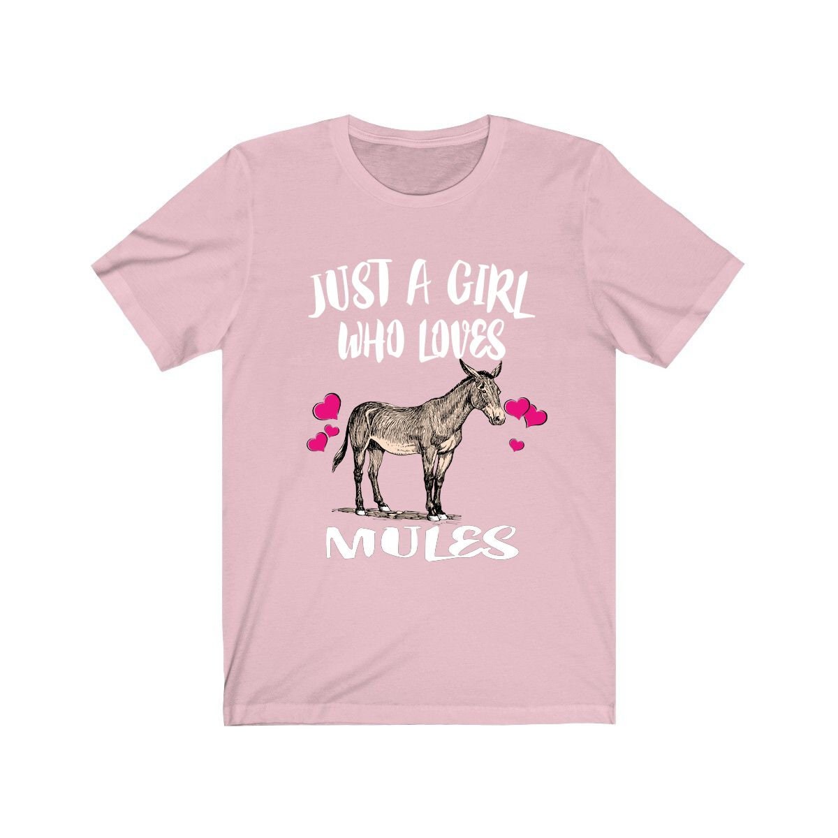 Just A Girl Who Loves Mules Shirt - mule print design