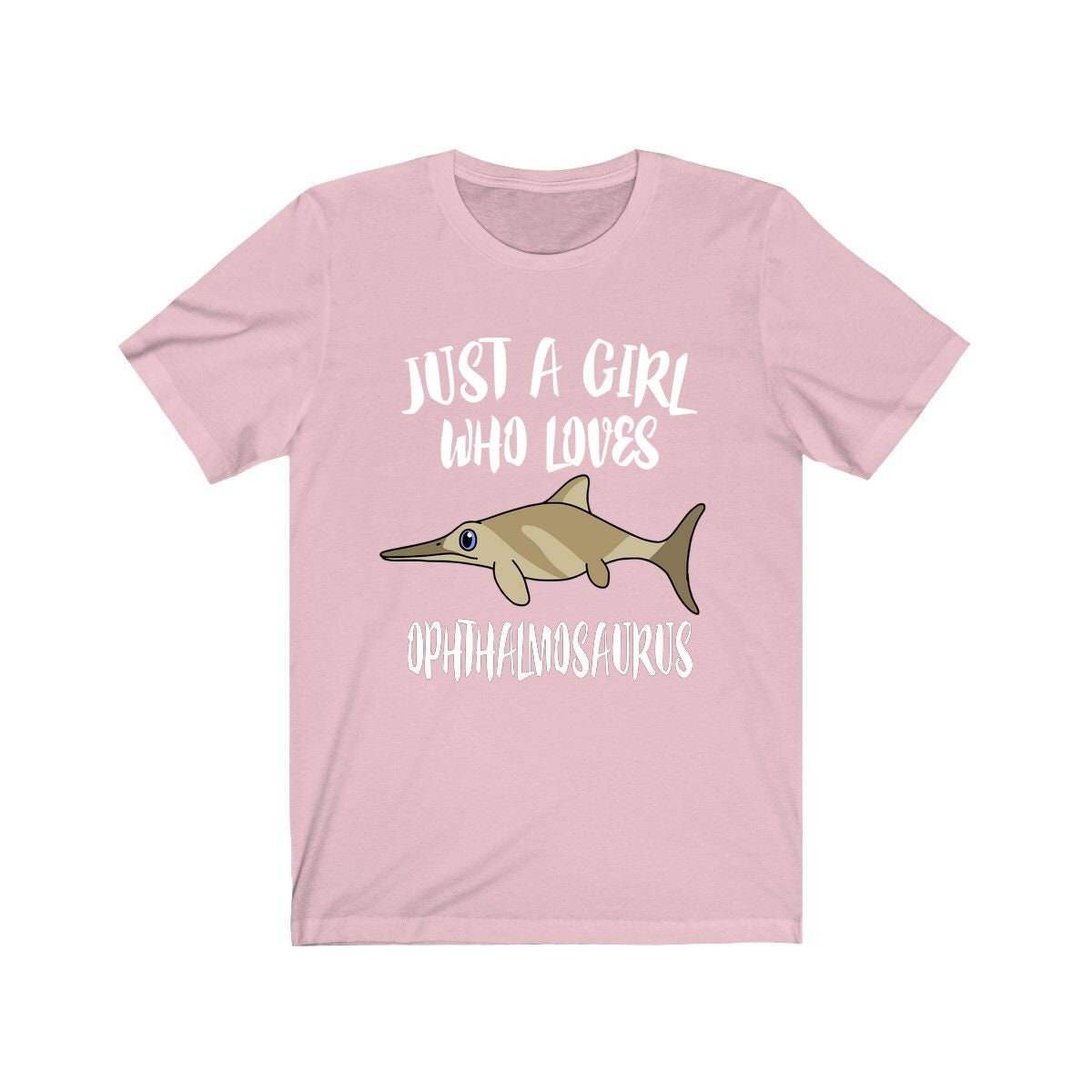 Ophthalmosaurus Dinosaur T-Shirt for Girls - ophthalmosaurus print design