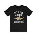Just A Girl Who Loves Ophthalmosaurus Dinosaur Animal Lover Adult Toddler Infant Kids Gift T-Shirt Image 1