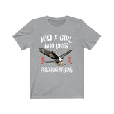 Just A Girl Who Loves Peregrine Falcons Shirt, Falcon Lover Shirt, Bird Birding Shirt, Animal Lover Adult Toddler Infant Kids Gift T-Shirt Image 1