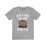 Just A Girl Who Loves Pikas Shirt, Pika Lover Gift, Pika Shirt, Animal Lover Adult Toddler Infant Kids Gift T-Shirt Image 3