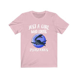 Just A Girl Who Loves Pliosaurus Dinosaur Shirt, Pliosaurus Shirt, Dinosaur Lover Shirt, Animal Lover Adult Toddler Infant Kids Gift T-Shirt Image 2