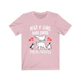 Just A Girl Who Loves Polar Animals Shirt, Polar Bear Shirt, Penguin, Beluga Whale Shirt, Lover Adult Toddler Infant Kids Gift T-Shirt Image 2