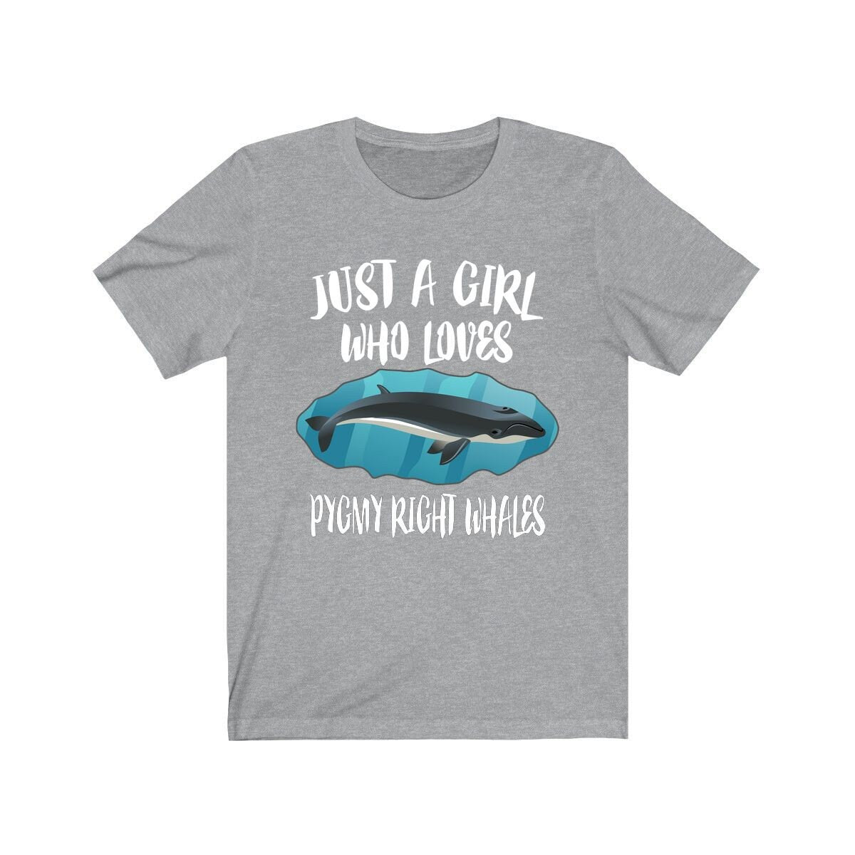 Just A Girl Who Loves Pigmy Right Whales Animal Lover Adult Toddler Infant Kids Gift T-Shirt Image 1