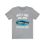 Just A Girl Who Loves Pigmy Right Whales Animal Lover Adult Toddler Infant Kids Gift T-Shirt Image 1